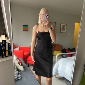 Alice and Olivia silk slip dress